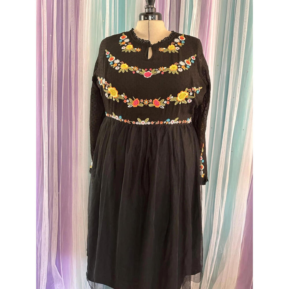 Black Floral Dress